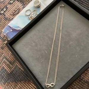 Tiffany & Co double chain with infinity charm